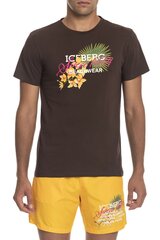 Iceberg Beachwear - ICE3MTS02 - Pruun ICE3MTS02_BROWN-S цена и информация | Мужские футболки | kaup24.ee