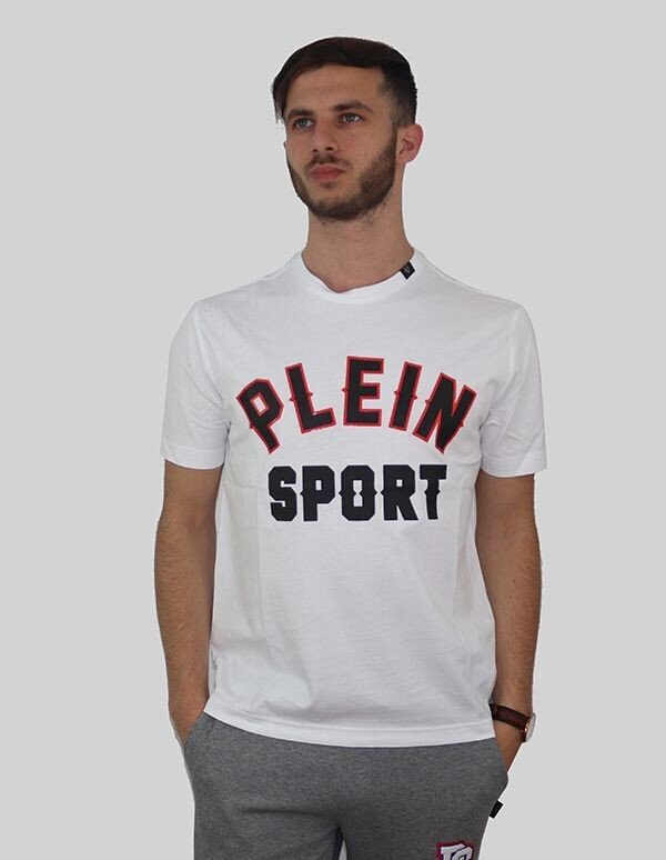 Plein Sport - TIPS106IT - Valge TIPS106IT_01-XXL hind ja info | Meeste T-särgid | kaup24.ee