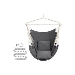 Садовый стул, 150x128x140 см, темно-серый цена и информация | Садовые стулья, кресла, пуфы | kaup24.ee
