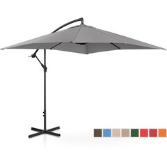 Зонт садовый квадратный, Uniprodo UNI_UMBRELLA_SQ250DG_N1, 250 см. x 250 см, темно-серый цена и информация | Беседки, навесы, тенты | kaup24.ee