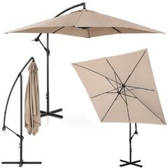 Ruudukujuline vihmavari, Uniprodo UNI_UMBRELLA_SQ250DG_N1, 250 cm. x 250 cm., kreemikas hind ja info | Varikatused ja aiapaviljonid | kaup24.ee