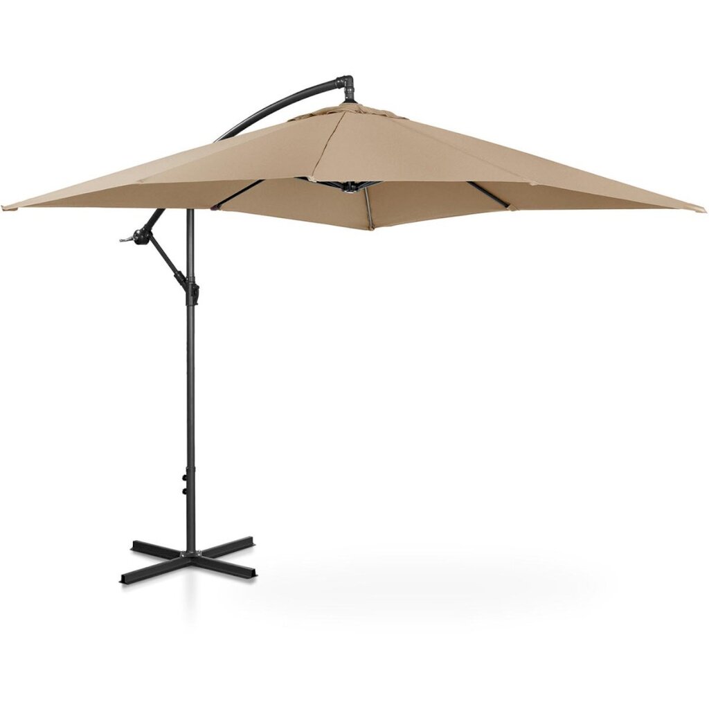 Ruudukujuline vihmavari, Uniprodo UNI_UMBRELLA_SQ250DG_N1, 250 cm. x 250 cm., hallikaspruun hind ja info | Varikatused ja aiapaviljonid | kaup24.ee