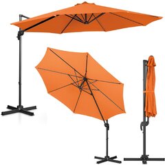 Зонт садовый с боковым наклоном, Uniprodo UNI_UMBRELLA_2R300OR_N1, диаметр 300 см, оранжевый цена и информация | Беседки, навесы, тенты | kaup24.ee