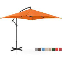 Зонт садовый квадратный, Uniprodo UNI_UMBRELLA_SQ250CR_N1, 250 см. x 250 см, оранжевый цена и информация | Беседки, навесы, тенты | kaup24.ee