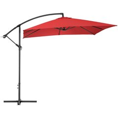 Ruudukujuline vihmavari, Uniprodo UNI_UMBRELLA_SQ250CR_N1, 250 cm. x 250 cm., punane hind ja info | Varikatused ja aiapaviljonid | kaup24.ee