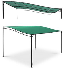 Беседка отдельно стоящая, Uniprodo UNI_GAZEBO_3X4G1, 4 м. х 3 м. х 2,5 м., зеленая цена и информация | Беседки, навесы, тенты | kaup24.ee