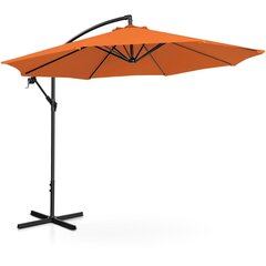 Зонт садовый с боковым наклоном, UNI_UMBRELLA_2R300GR_N1, диаметр 300 см, оранжевый цена и информация | Зонты, маркизы, стойки | kaup24.ee