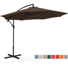 Aiavarju, ümmargune, UNI_UMBRELLA_2R300BL_N1, 300 cm. läbimõõduga, pruun hind ja info | Varikatused ja aiapaviljonid | kaup24.ee