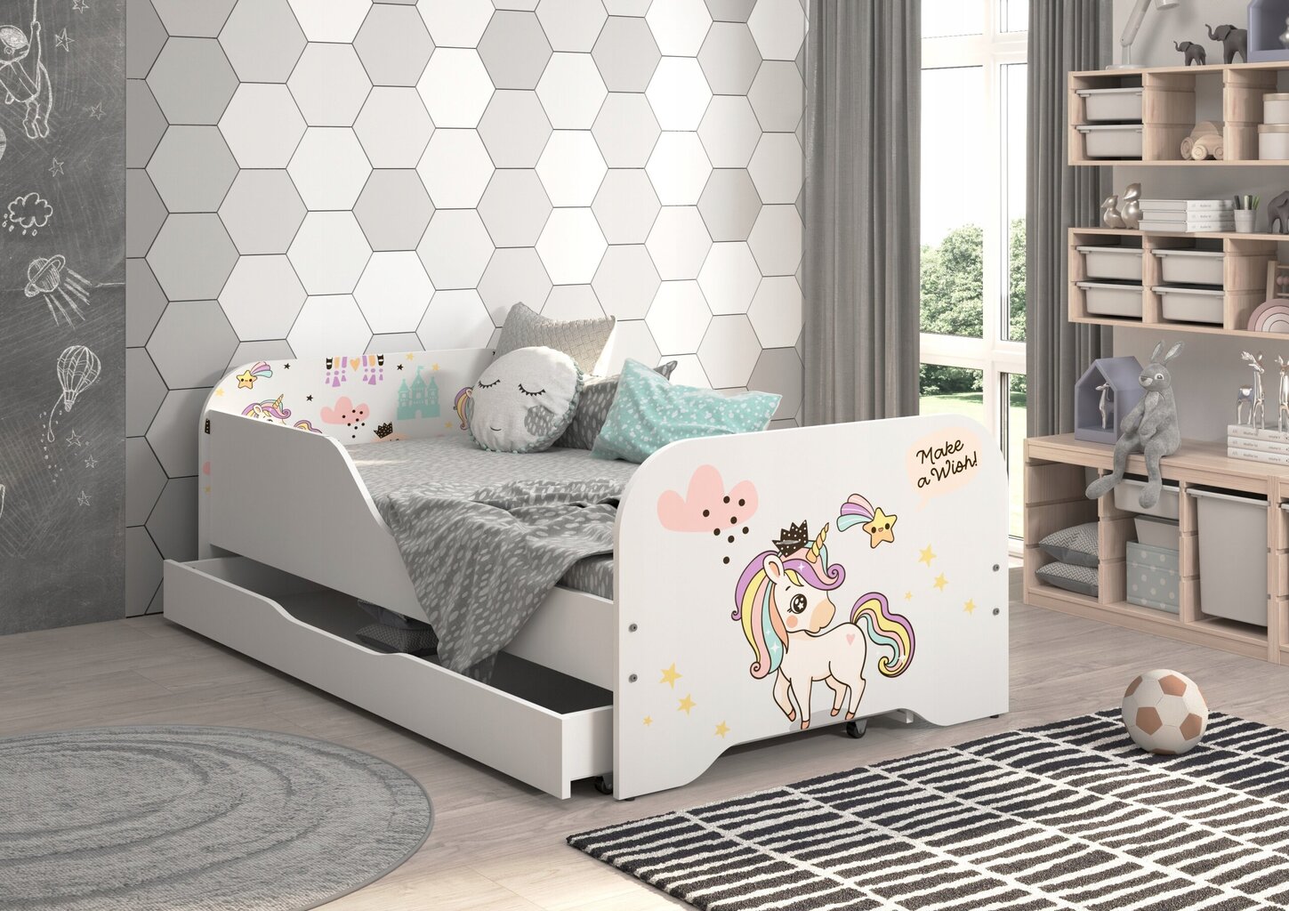 Voodi lastele Mickey 84 x 164 cm, mitmevärviline hind ja info | Lastevoodid | kaup24.ee