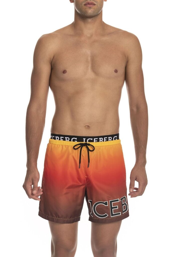 Iceberg Beachwear - ICE3MBM11 - Kollane ICE3MBM11_SUNSETGRADIENT-XXL цена и информация | Ujumispüksid, shortsid | kaup24.ee