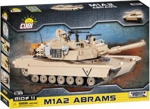 Kokkupandav mudel Ameerika tank M1A2 Abrams Cobi, 2619, 811 tk hind ja info | Klotsid ja konstruktorid | kaup24.ee