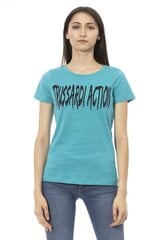 Trussardi Action - 2BT01 - Sinine 2BT01_72Turquoise-XXL цена и информация | Женские футболки | kaup24.ee