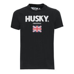 Husky - HS23BEUTC35CO177-JOHN - Must HS23BEUTC35CO177-JOHN-C002-F5-56 цена и информация | Мужские футболки | kaup24.ee