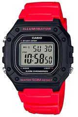 Casio - W-218H - Punane W-218H-4B hind ja info | Meeste käekellad | kaup24.ee