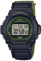 Casio - W-219H - Must W-219HB-3A цена и информация | Мужские часы | kaup24.ee