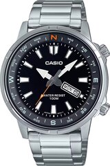 Casio - MTD-130D - Hall MTD-130D-1A4 hind ja info | Meeste käekellad | kaup24.ee