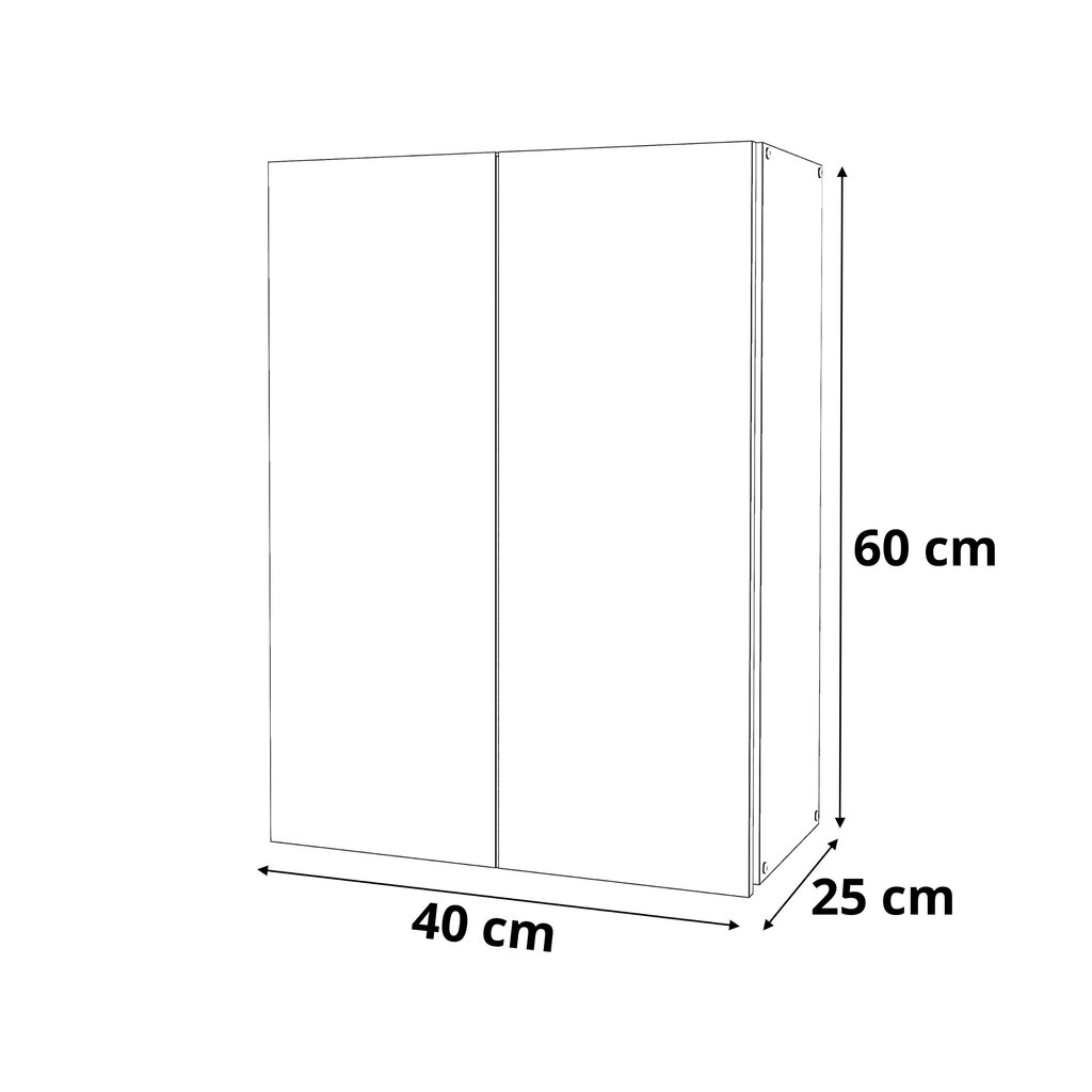 Vannitoakapp Stiv Meble 40cm Hall/Pruun цена и информация | Vannitoakapid | kaup24.ee