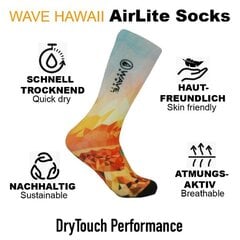 WAVE HAWAII AirLite sokid D0 (S42-46) цена и информация | Мужские носки | kaup24.ee