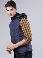 Pantoneclo meeste kapuutsiga vest - NYLN-007 (Navy Blue) цена и информация | Мужские жилетки | kaup24.ee