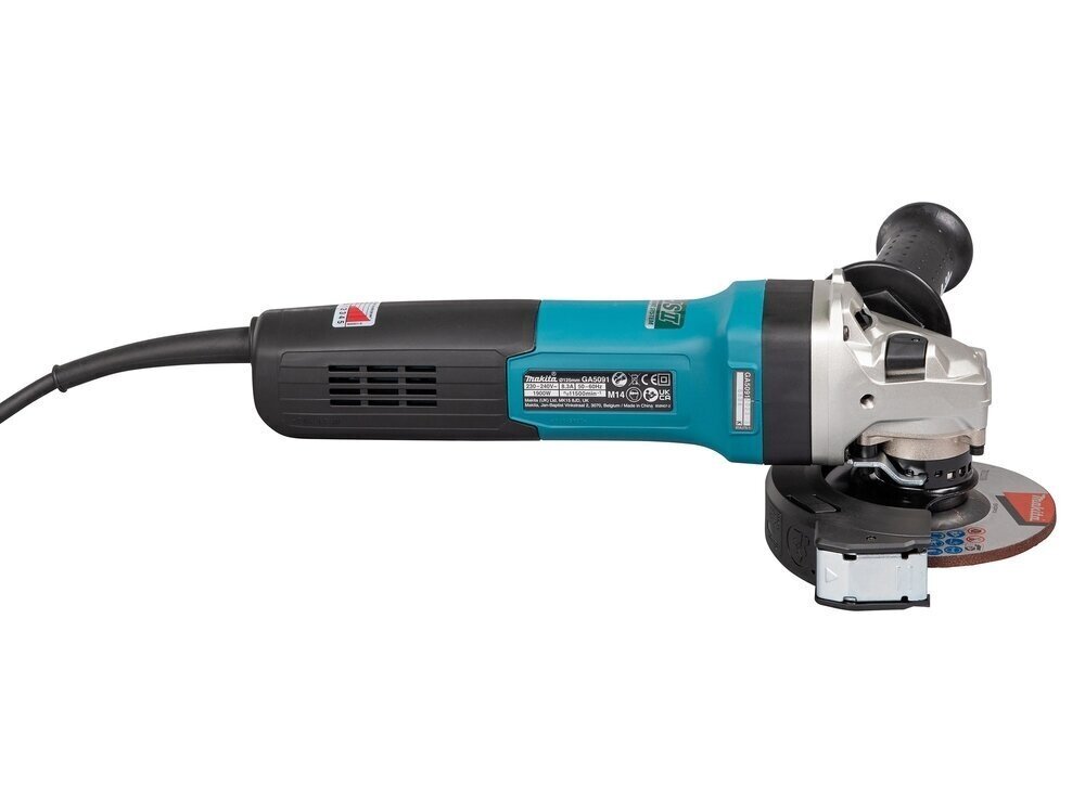 Nurklihvmasin Makita, 1900W, 125mm, reguleeritav kiirus, GA5091X01, 220V Makita цена и информация | Lihvmasinad ja ketaslõikurid | kaup24.ee