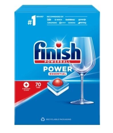 Finish Power Essential nõudepesutabletid, 70 tk цена и информация | Nõudepesuvahendid | kaup24.ee