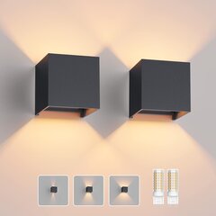 Комплектация Klighten 2 LED - Настенный светильник для наружного освещения со сменной светодиодной лампой G9 цена и информация | Уличное освещение | kaup24.ee