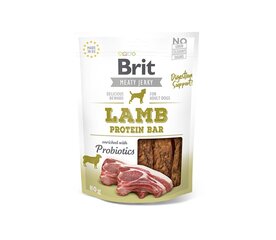 Brit Jerky Lamb Protein Bar maiused koertele, 80 g x 6 hind ja info | Maiustused koertele | kaup24.ee