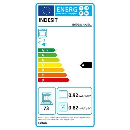 Indesit IS67G8CHX/E/1 hind ja info | Gaasipliidid | kaup24.ee