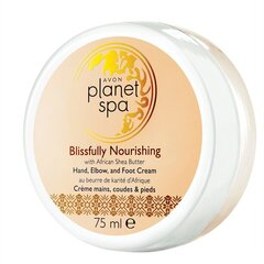 Питательный крем для рук, локтей и ног с маслом африканского ши Avon Planet Spa Blissfully, 75 мл цена и информация | Кремы, лосьоны для тела | kaup24.ee