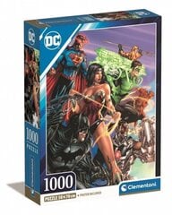 Пазл Clementoni Compact Justice League 39852, 1000 шт. цена и информация | Пазлы | kaup24.ee