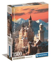 Pusle Kompaktne Neuschwanstein Clementoni, 1500 d. hind ja info | Pusled | kaup24.ee