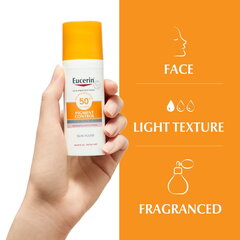 Флюид от солнца и гиперпигментации Eucerin Sun Face Pigment Control Fluid SPF 50+ Tinted Light, 50 мл цена и информация | Кремы от загара | kaup24.ee