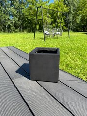 Lillepott Black Cube S, 220x220x220mm hind ja info | Dekoratiivsed lillepotid | kaup24.ee