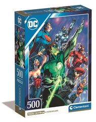 CLEMENTONI pusle 500 Compact DC Comics JusticeLeag.35532 hind ja info | Pusled | kaup24.ee