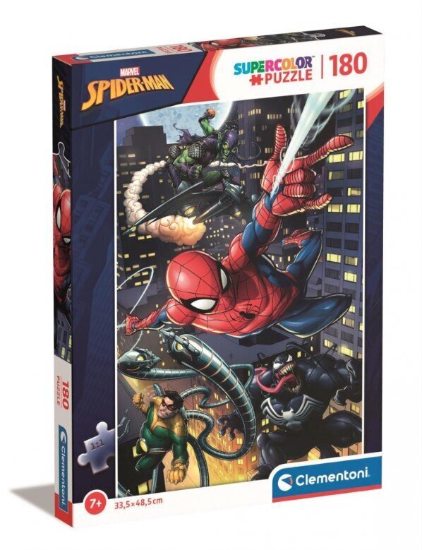 Pusle Clementoni SuperKolor Marvel SpiderMan 29782, 180 d. цена и информация | Pusled | kaup24.ee