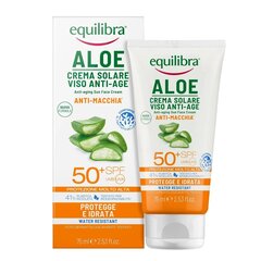 Солнцезащитный крем для лица Equilibra Aloe SPF 50+, 75 мл цена и информация | Кремы от загара | kaup24.ee