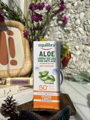 Päikesekaitsekreem näole Equilibra Aloe SPF 50+, 75 ml hind ja info | Päikesekreemid | kaup24.ee