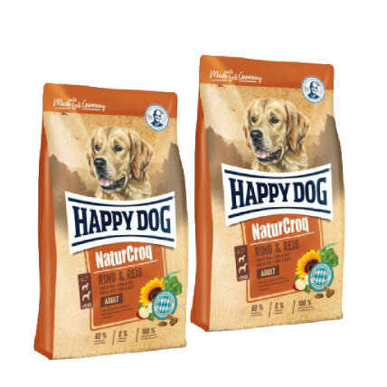 Happy Dog kuivtoit täiskasvanud koertele veiseliha ja riisiga NaturCroq Rind&Reis, 2x15 kg hind ja info | Kuivtoit koertele | kaup24.ee