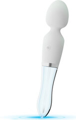 Masseeriv vibraator Liaison Double Wand LED, valge/läbipaistev hind ja info | Vibraatorid | kaup24.ee