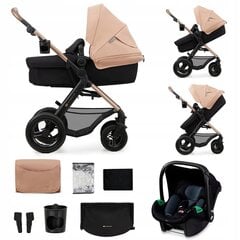 Универсальная коляска Kinderkraft Moov 2 Air 3in1, Sand Beige цена и информация | Коляски | kaup24.ee