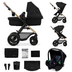 Universaalne vanker Kinderkraft Moov 2 Air 3in1, Pure Black hind ja info | Vankrid, jalutuskärud | kaup24.ee