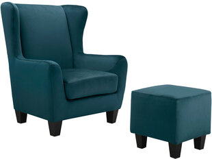 Кресло для гостиной Loft24 Zhili, синее цена и информация | Кресла в гостиную | kaup24.ee