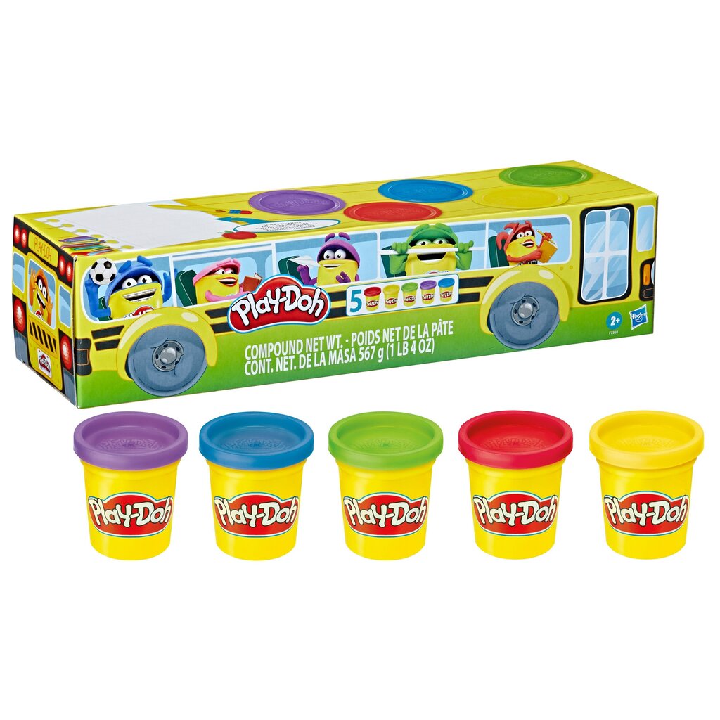 Plastiliini komplekt Play-Doh, 5 värvi цена и информация | Arendavad mänguasjad | kaup24.ee