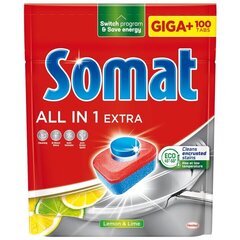 Somat All in One Extra nõudepesumasina tabletid, 100 tk hind ja info | Nõudepesuvahendid | kaup24.ee