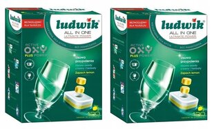 2× LUDWIK lemon ALL in One nõudepesumasina tabletid 90 tk hind ja info | Nõudepesuvahendid | kaup24.ee