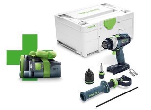 TPC 18/4 I-Basic-5,2 Аккумуляторная ударная дрель QUADRIVE Festool 575604 цена и информация | Шуруповерты, дрели | kaup24.ee