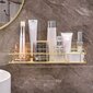 'Ruumisäästlik Golden Nordic Style roostevabast terasest vannitoariiul – ilma puurimiseta seinakinnitus duši, tualeti ja tualeti jaoks' hind ja info | Vannitoa sisustuselemendid ja aksessuaarid | kaup24.ee