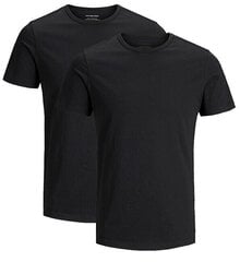 Mens Basic Crew Neck Tee Ss 2 Pack Noos must hind ja info | Meeste T-särgid | kaup24.ee