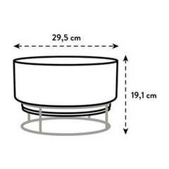 Taimepott Elho Hall Plastmass Toega (Ø 29,5 x 19,1 cm) hind ja info | Dekoratiivsed lillepotid | kaup24.ee