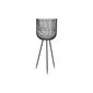 Lillepott DKD Home Decor Must Metall (34,5 x 34,5 x 88 cm) цена и информация | Vaasid, alused, redelid lilledele | kaup24.ee